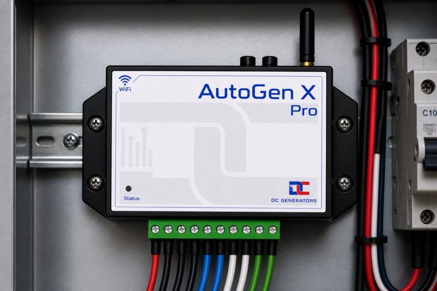 AutoGen X Pro installed inside an electrical control panel