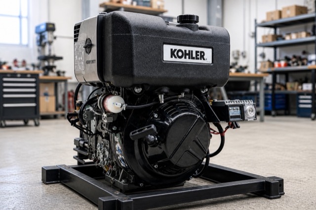 D100 AutoGen right three-quarter generator view