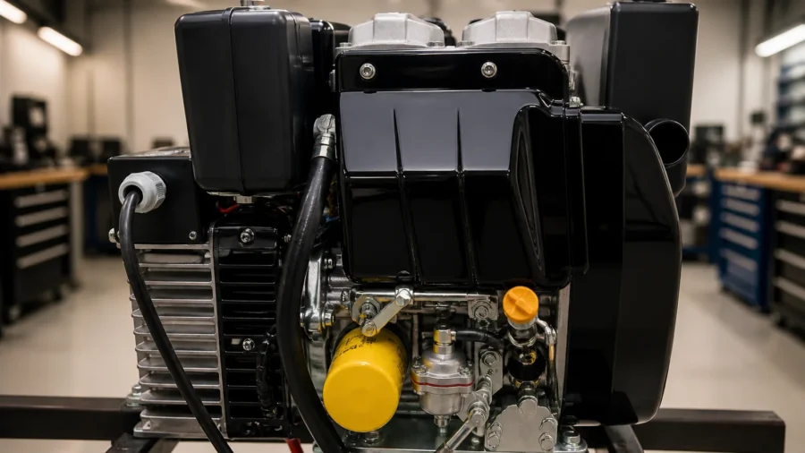 D180 AutoGen Kohler engine-side detail
