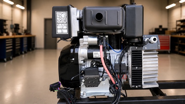 D180 AutoGen full side generator view