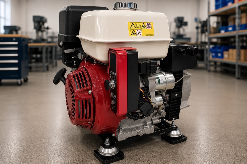 V100 AutoGen Honda GX390 three-quarter product view